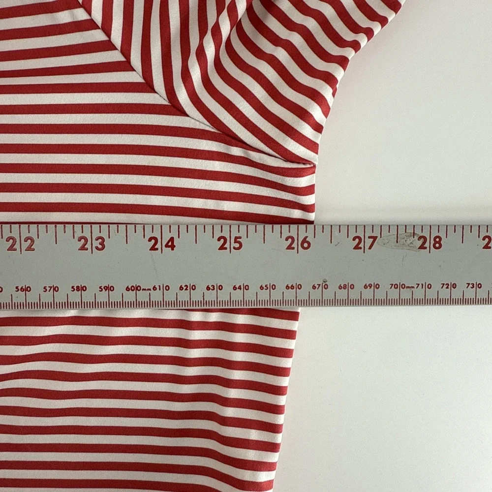 RLX RALPH LAUREN Red‎ Striped Stretchy Performance Golf Club Logo Polo Shirt XL